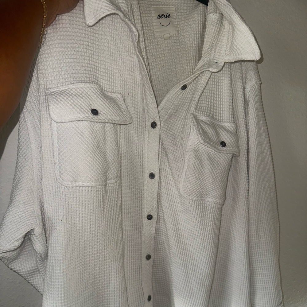 Aerie waffle knit shirt no stains